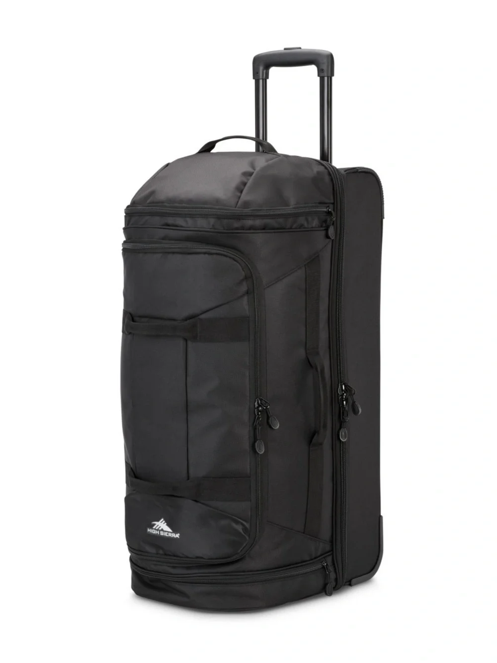 High Sierra Black Wheeled Duffel with Telescoping Handle, travel bag luggage 🔥🏖️